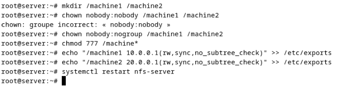 NFS config